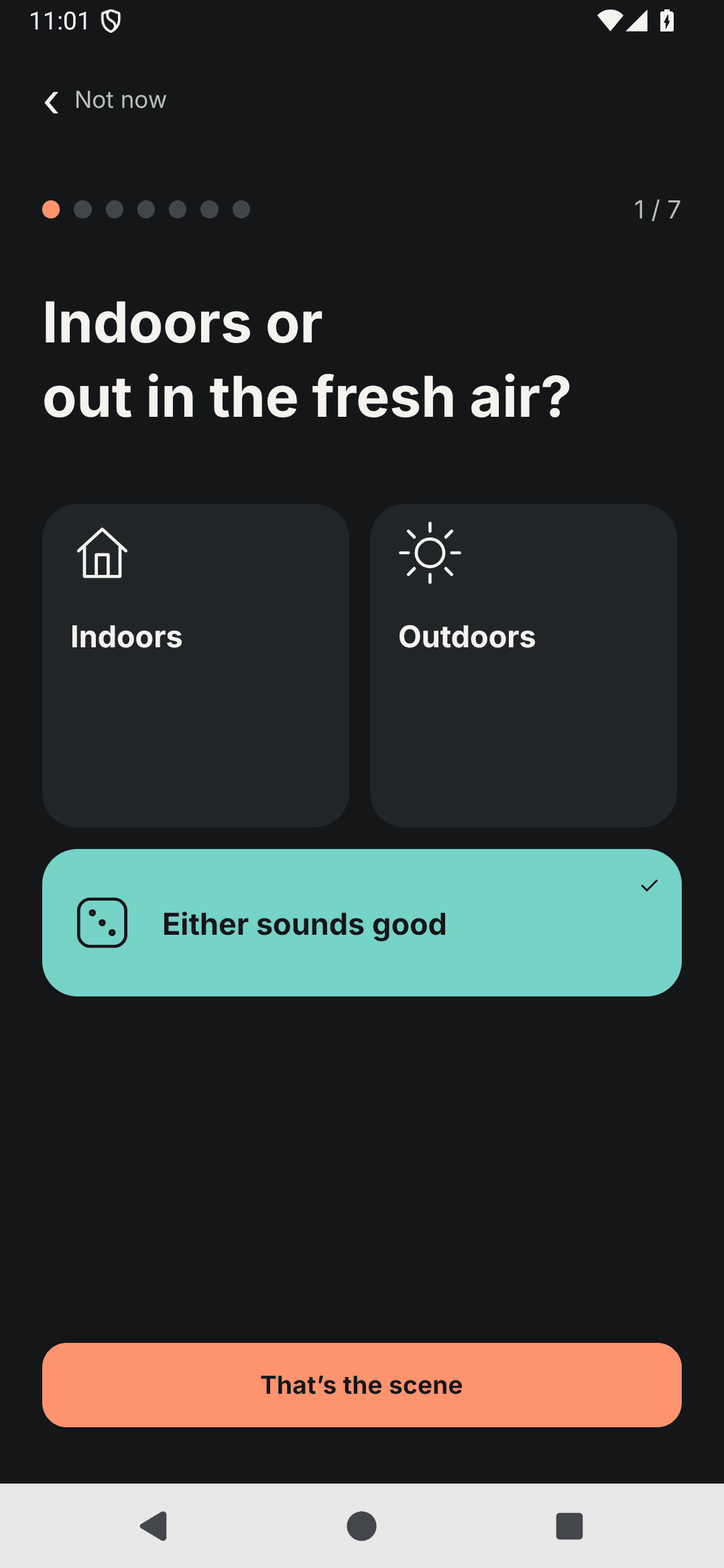 Find today’s mood. in the Unfaff app